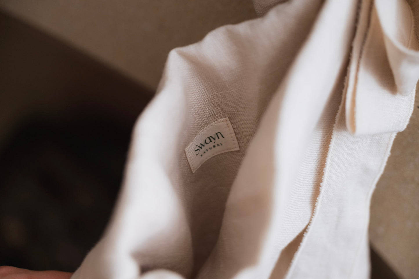 Éire Linen Christmas Stocking - Lace Irish Linen