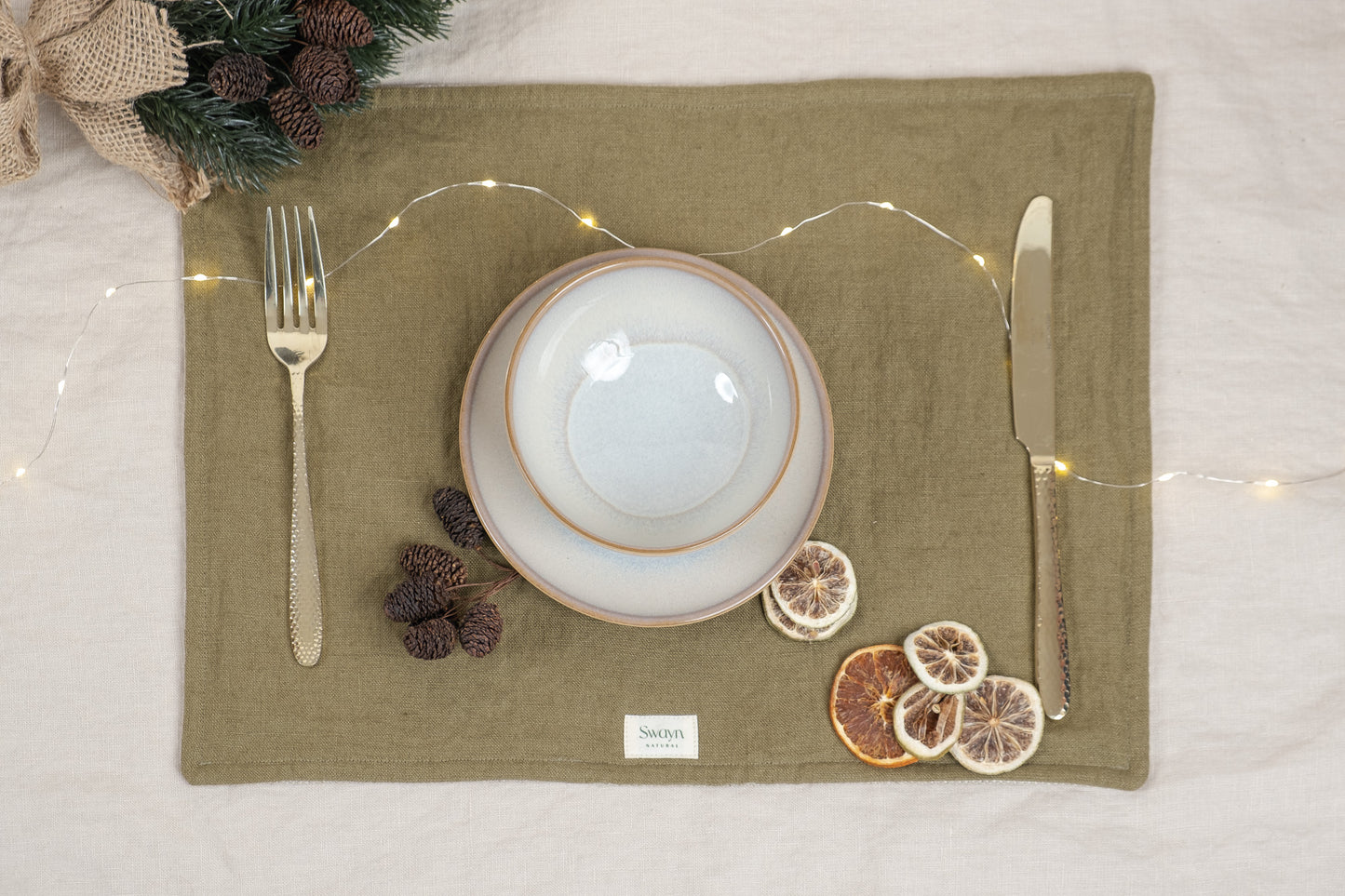 Éire Linen Placemat - Olive