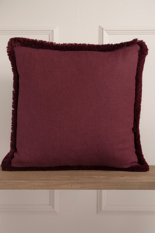 Éire Linen - Burgundy Cushion