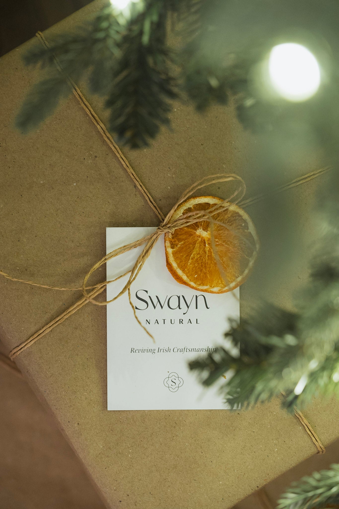 Éire Linen Christmas Stocking - Olive Irish Linen