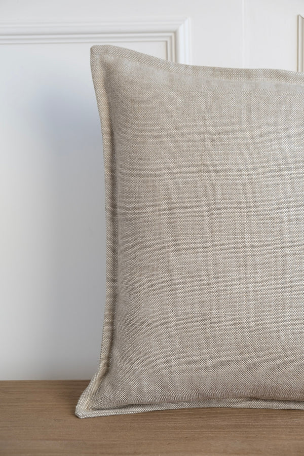 Linen Fleck Cushion - Stitched Boarder