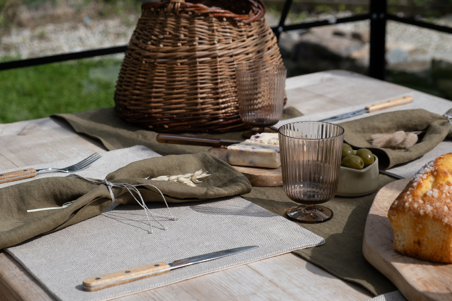 Éire Linen Napkins - Olive