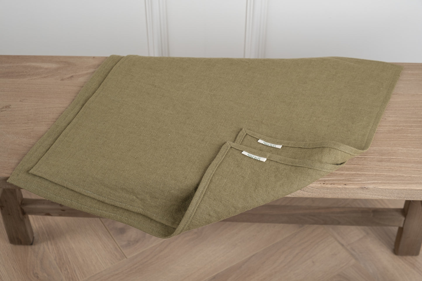 Green Table napkins. 100% Irish linen. Made in Ireland