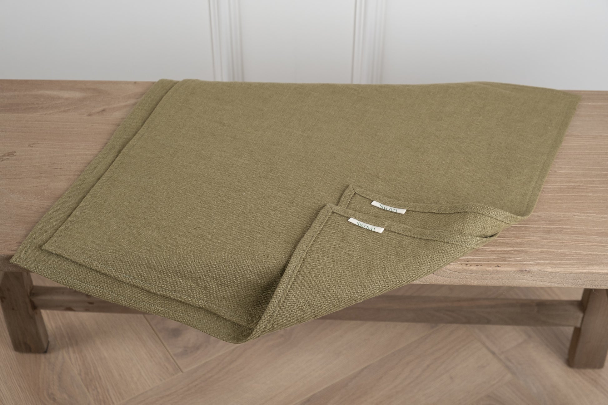 Green Table napkins. 100% Irish linen. Made in Ireland