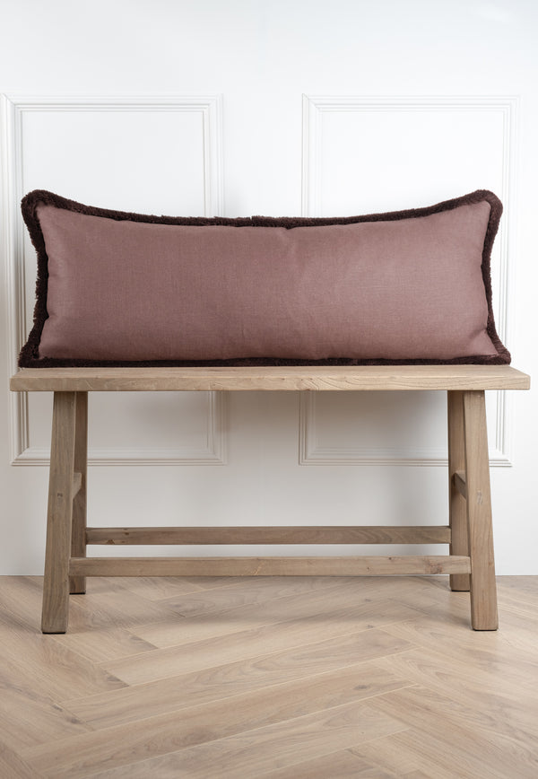 Chocolate Brown Lumbar Cushion