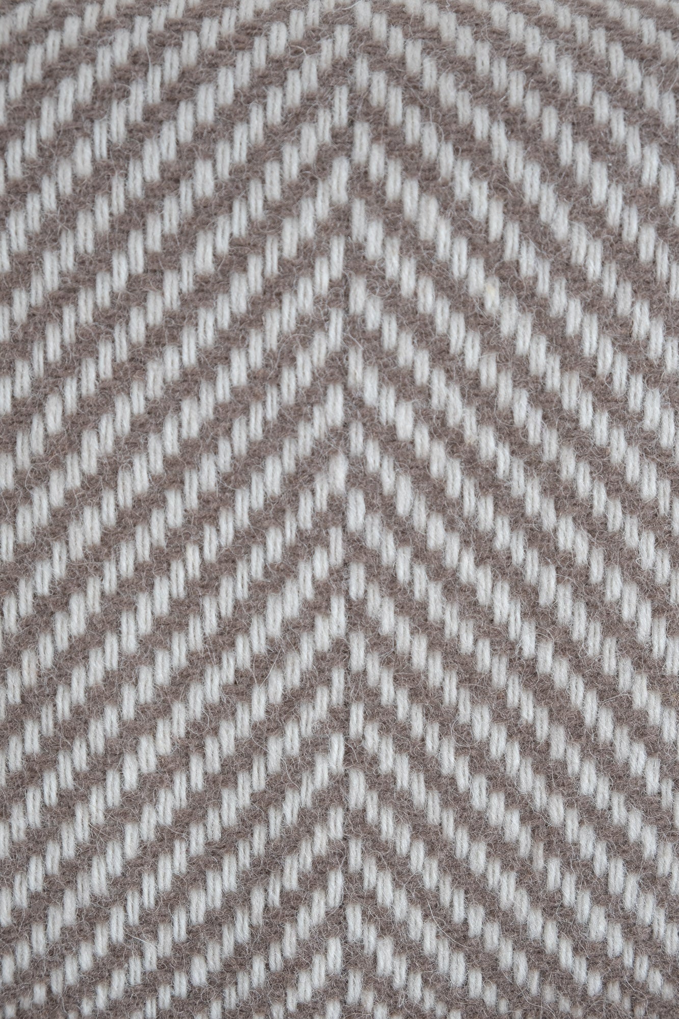 Herringbone Tweed Throw - Taupe